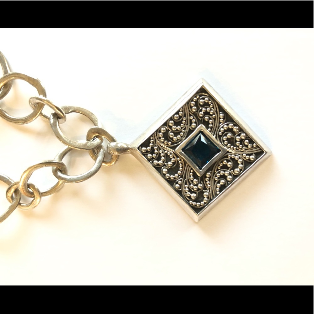 Lois Hill aquamarine pendant necklace.